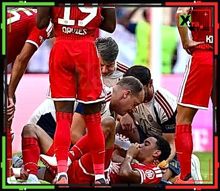 Jamal Musiala collapses on the field, causing deep concern in the football community